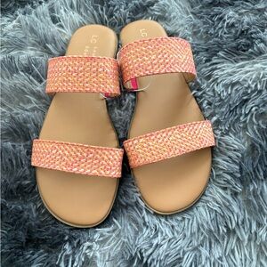 Kohl's Women's Orange and Pink Sandals